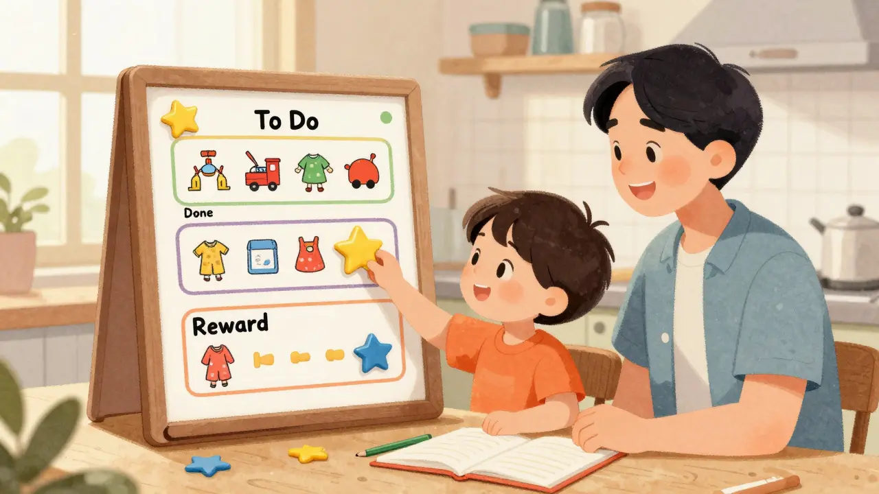 Jak nastavit domácí systém odměn pro dítě s ADHD: Praktický návod