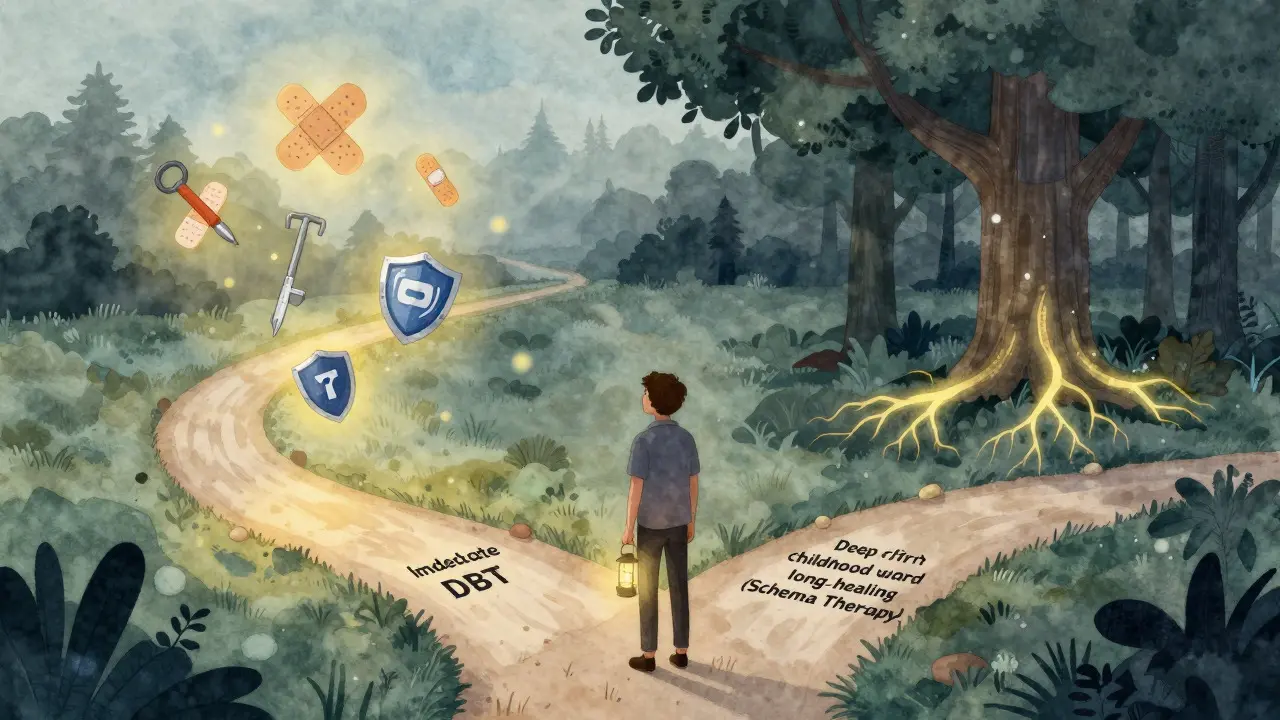 Schema Therapy vs. DBT: Kdy zvolit který přístup u hraniční poruchy osobnosti