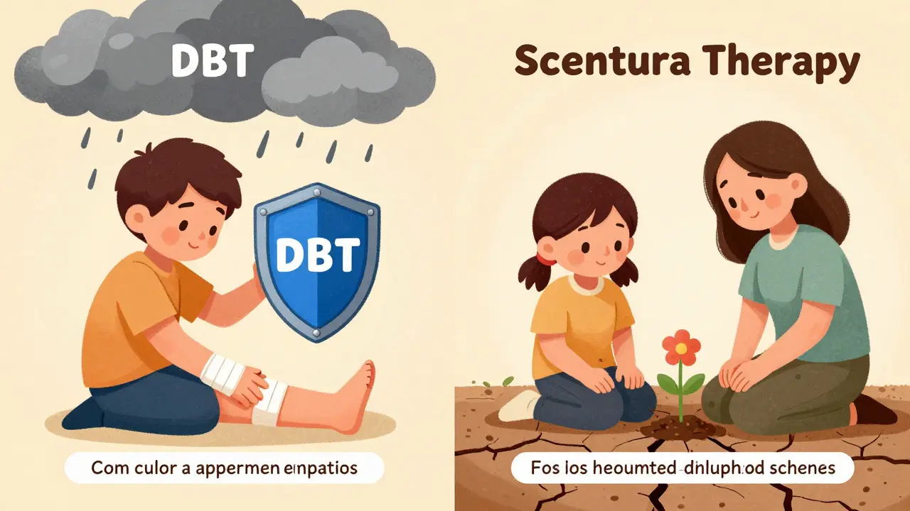 Srovnání nástrojů DBT a hloubkové práce Schéma terapie