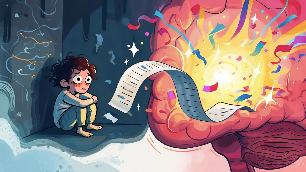 Ilustrace emočního kolotoče úzkosti a euforie z nákupu
